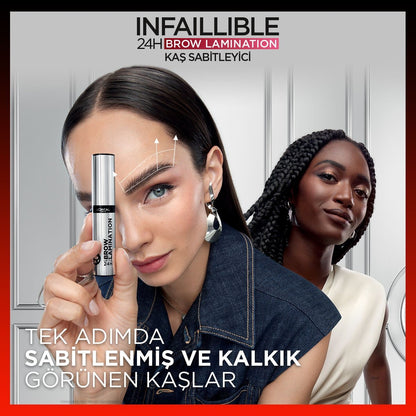 Loreal Paris Infaillible 24H Brow Lamination Şeffaf Kaş Sabitleyici