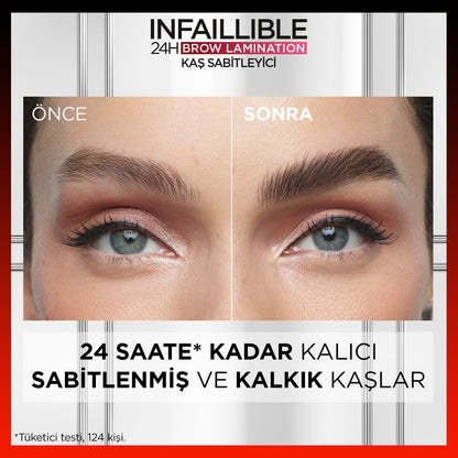 Loreal Paris Infaillible 24H Brow Lamination Şeffaf Kaş Sabitleyici