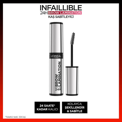Loreal Paris Infaillible 24H Brow Lamination Şeffaf Kaş Sabitleyici