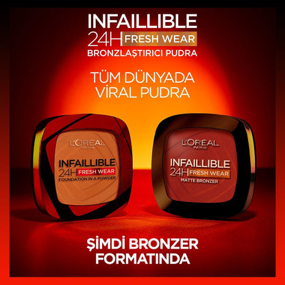 Loreal Paris Infaillible 24H Fresh Wear Bronzlaştırıcı Pudra - 300 Light Medium