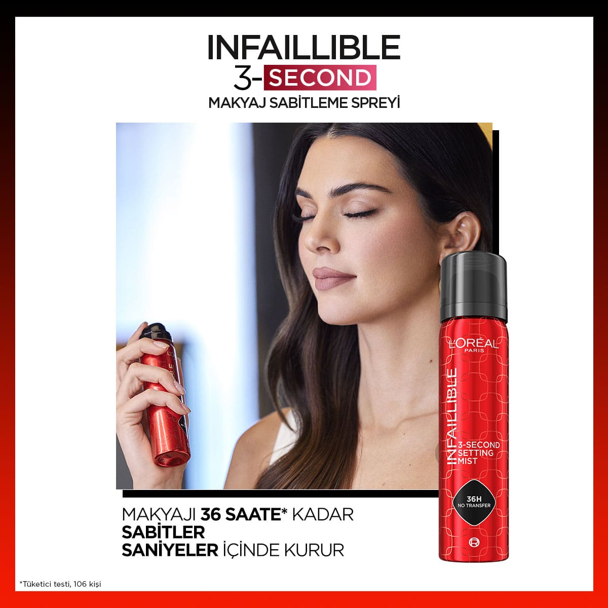Loreal Paris Infaillible 3-Second Makyaj Sabitleme Spreyi