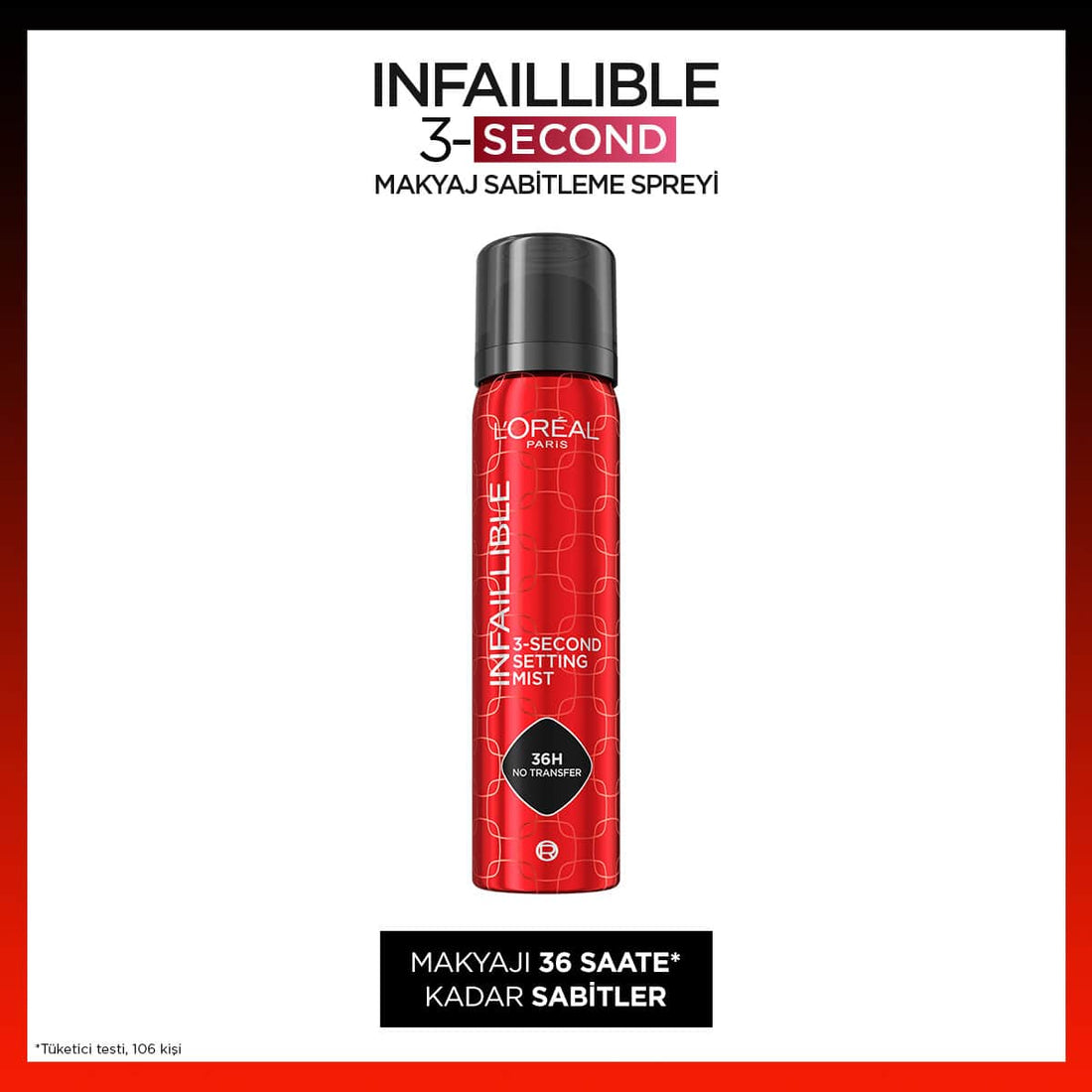 Loreal Paris Infaillible 3-Second Makyaj Sabitleme Spreyi