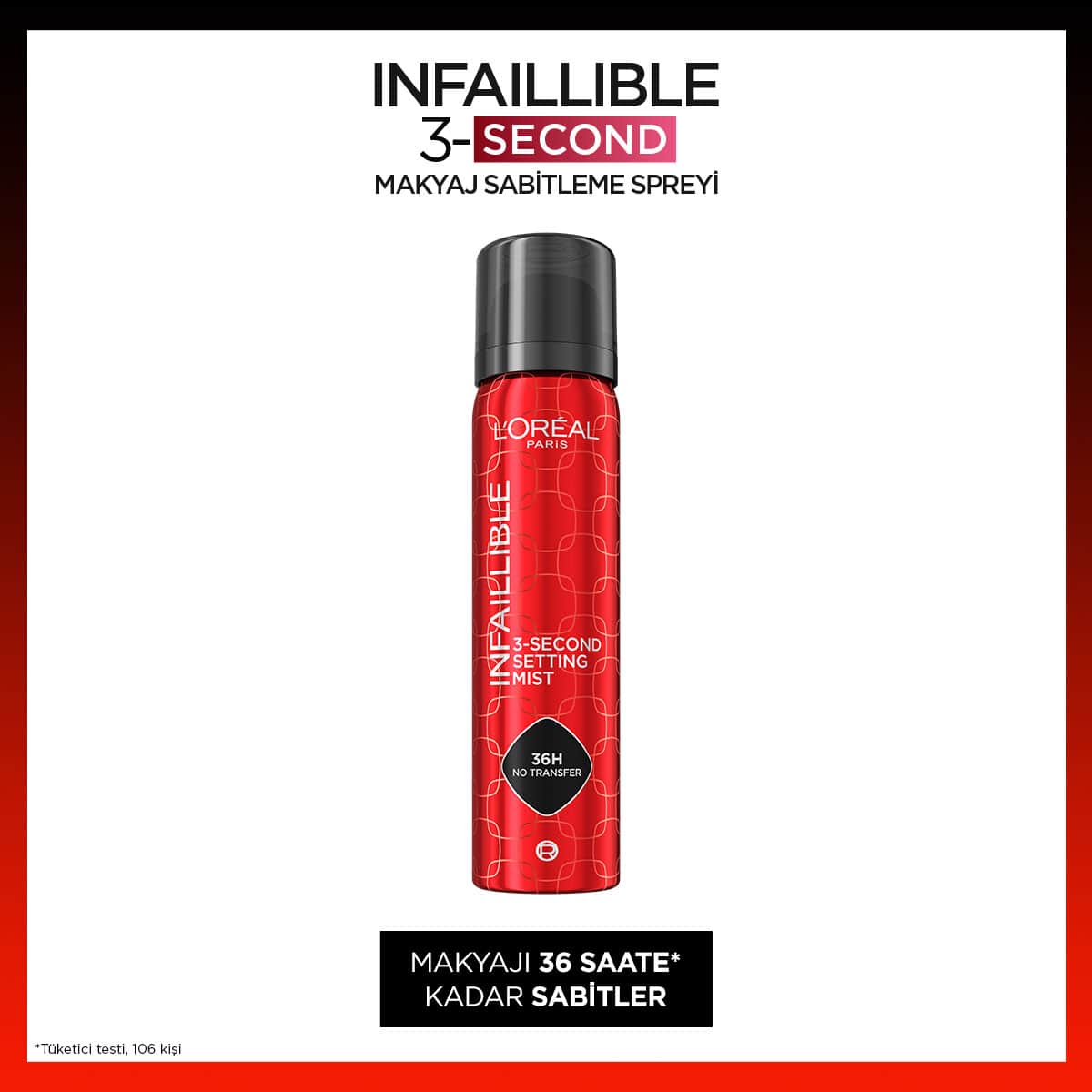 Loreal Paris Infaillible 3-Second Makyaj Sabitleme Spreyi