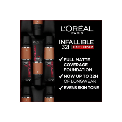 Loreal Paris Infaillible 32 H Matte Cover High Coverage Foundation 30 ml - 200 Neutral Undertone