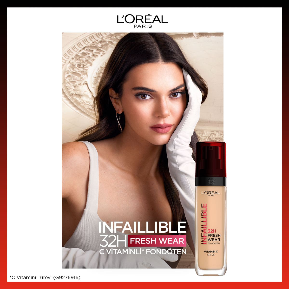 Loreal Paris Infaillible 32H Fresh Wear C Vitaminli Fondöten - 125 Natural Beige