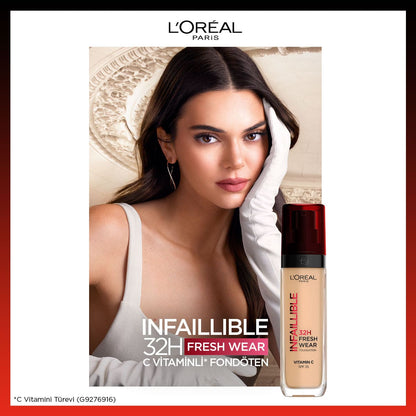 Loreal Paris Infaillible 32H Fresh Wear C Vitaminli Fondöten - 140 Golden Beige