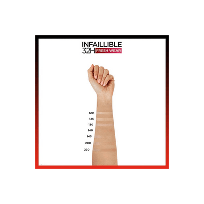 Loreal Paris Infaillible 32H Fresh Wear Vitamin C Foundation - 125 Natural Beige