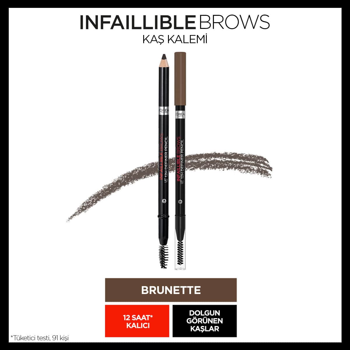 Loreal Paris Infaillible Brows Kaş Kalemi 03 Brunette
