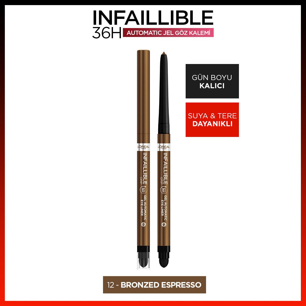 Loreal Paris Infaillible Göz Kalemi - 12 Bronzed Espresso