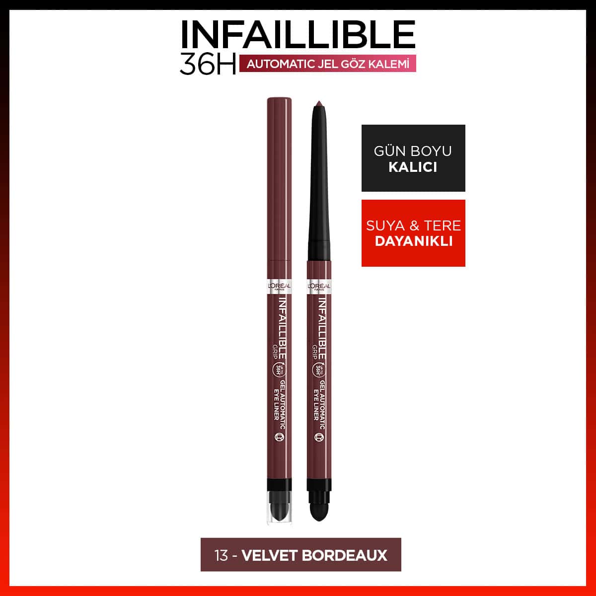 Loreal Paris Infaillible Göz Kalemi - 13 Velvet Bordeaux