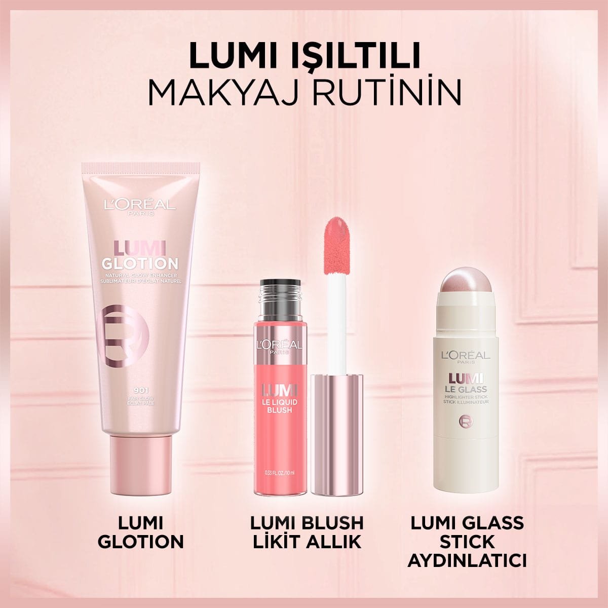 Loreal Paris Lumi Glass Islak Bitişli Stick Aydınlatıcı - 610 Glassy Pearl Eclat