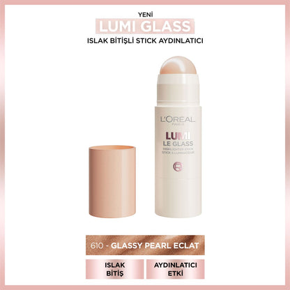 Loreal Paris Lumi Glass Islak Bitişli Stick Aydınlatıcı - 610 Glassy Pearl Eclat