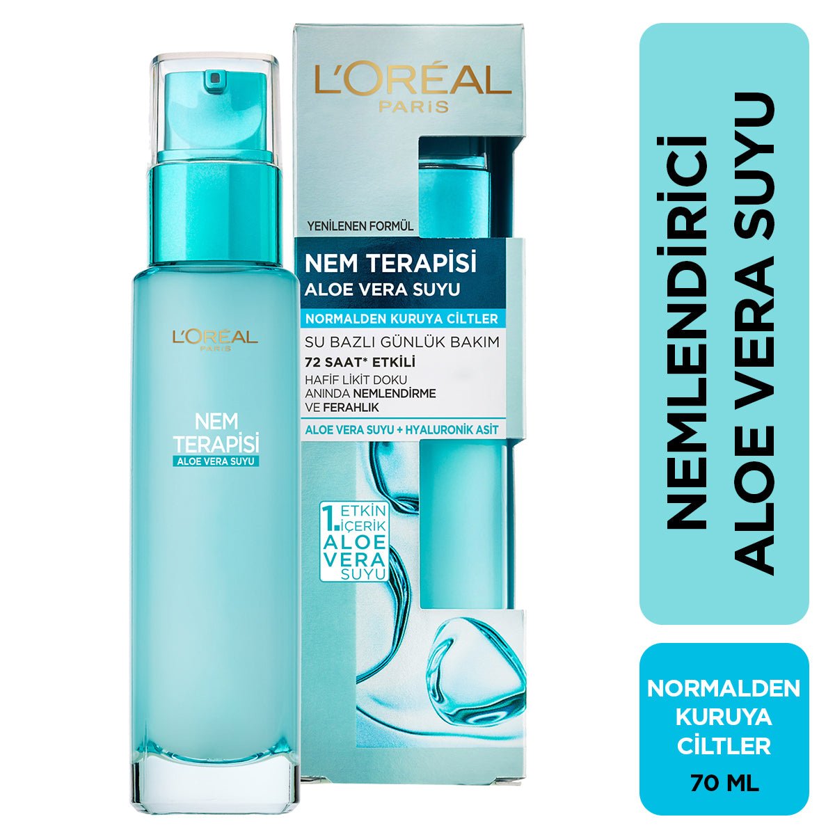 Loreal Paris Nem Terapisi Aloe Vera Suyu Normalden Kuruya Ciltler 70 ml