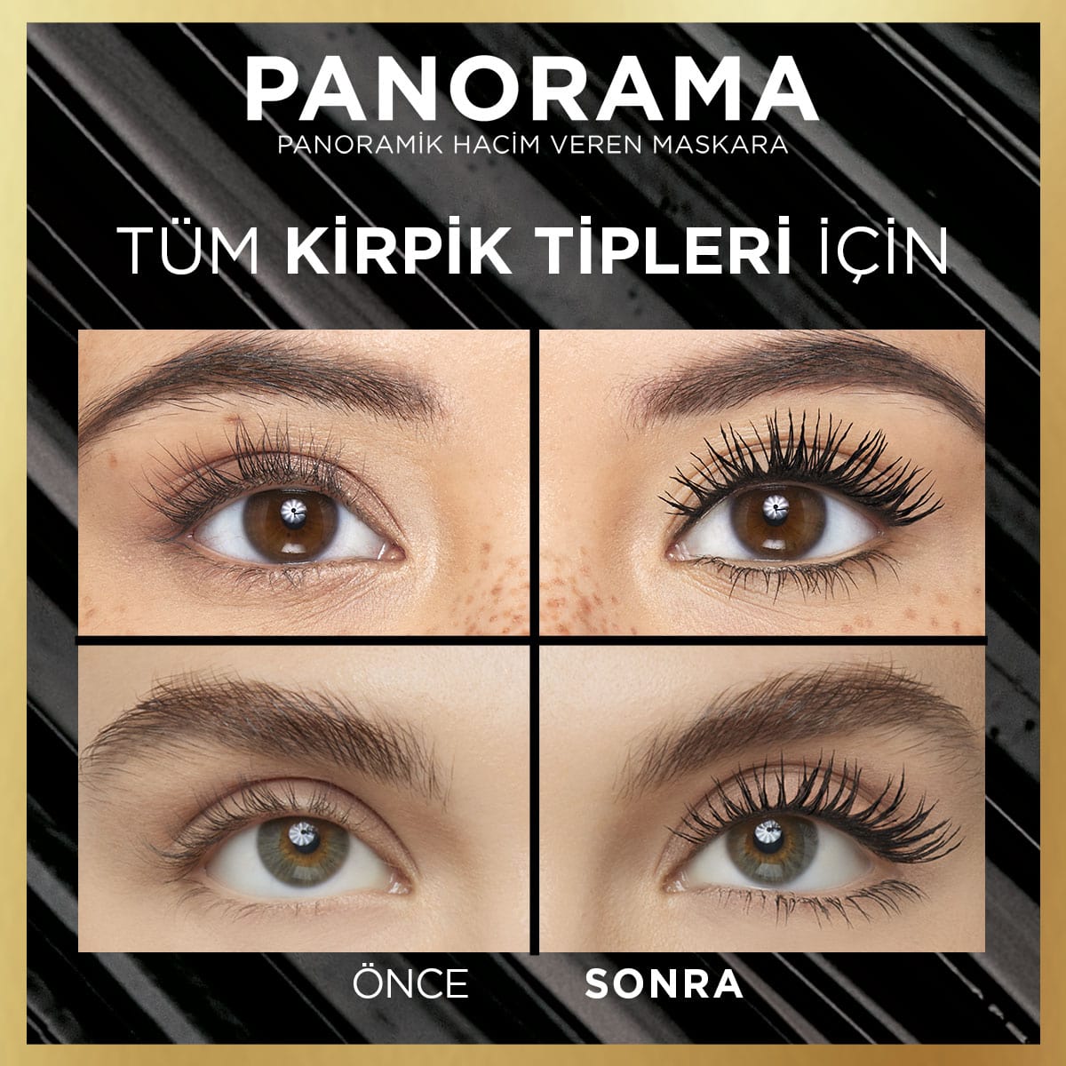 Loreal Paris Panorama Hacim Veren Maskara Koyu Kahverengi