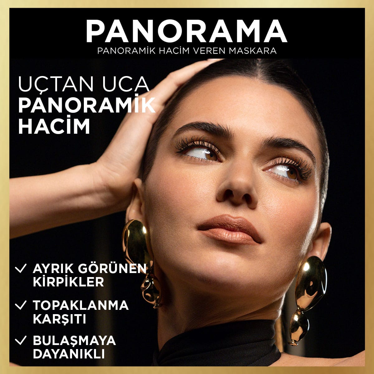 Loreal Paris Panorama Hacim Veren Maskara Siyah