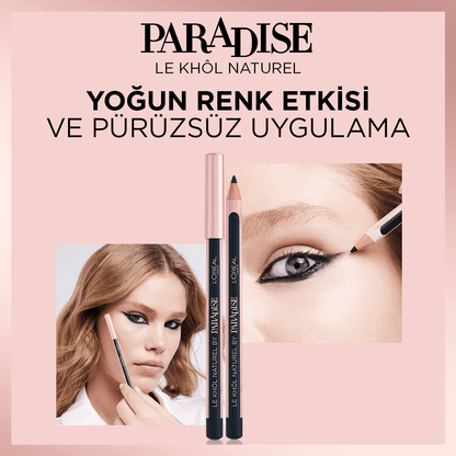 Loreal Paris Paradise Le Khol Göz Kalemi 101 Midnight Black Siyah Göz Kalemi