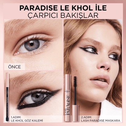 Loreal Paris Paradise Le Khol Göz Kalemi 101 Midnight Black Siyah Göz Kalemi
