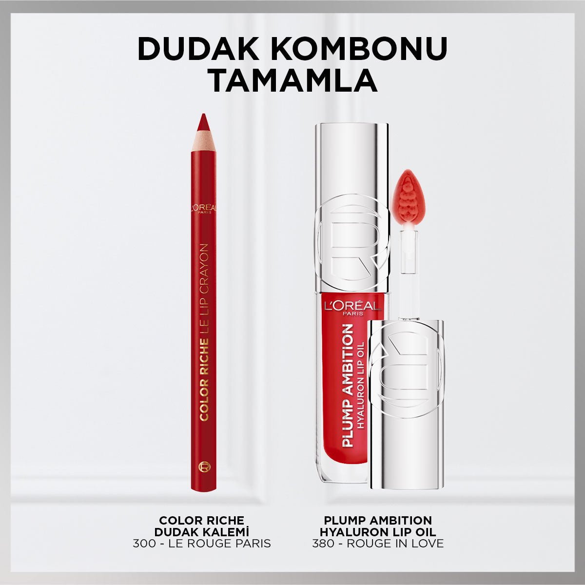 Loreal Paris Plump Ambition Hyaluron Lip Oil Besleyici ve Nemlendirici Dudak Parlatıcısı - 380 Rouge In Love