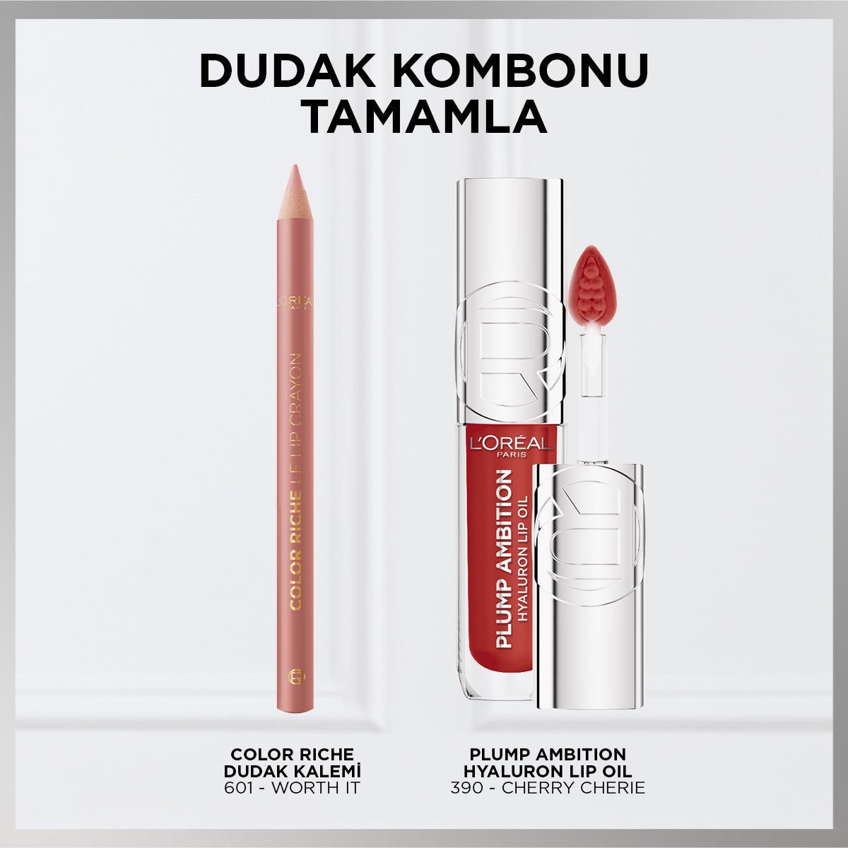 Loreal Paris Plump Ambition Hyaluron Lip Oil Besleyici ve Nemlendirici Dudak Parlatıcısı - 390 Cherry Cherie