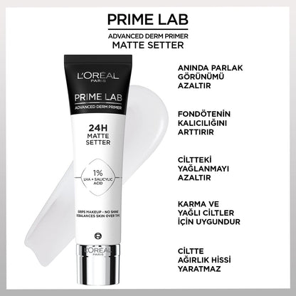 Loreal Paris Prime Lab Matte Setter Matlaştırıcı Salisilik Asit İçeren Primer
