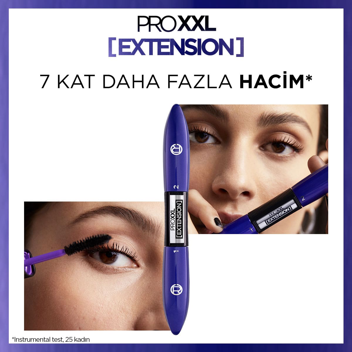 Loreal Paris Pro XXL Extension Çift Taraflı Maskara - Uzunluk Etkisi