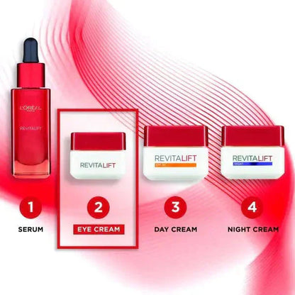 Loreal Paris Revitalift Anti-Wrinkle Night Cream with Elastin 50 ml 3 Pack