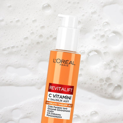 Loreal Paris Revitalift Clinical [C vitamini + Salisilik Asit] Gözenek Karşıtı, Aydınlatıcı Temizleme Jeli