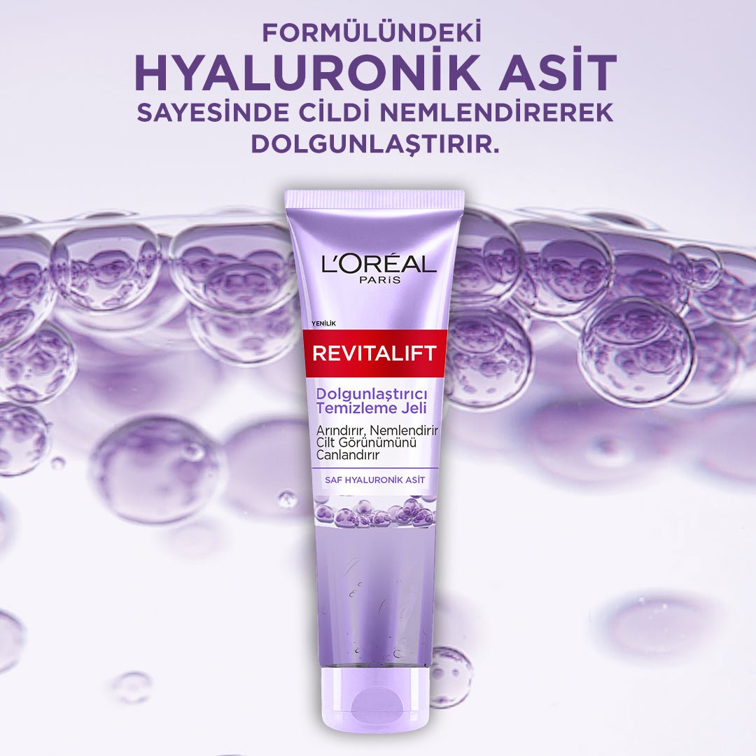 Loreal Paris Revitalift Dolgunlaştırıcı Temizleme Jeli 150ml - Hyaluronik Asit
