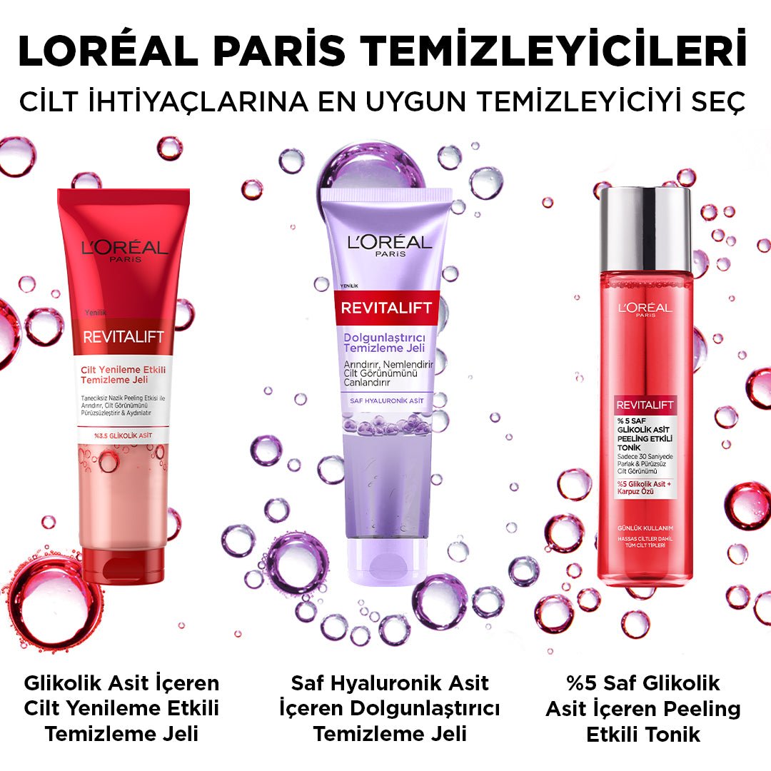 Loreal Paris Revitalift Dolgunlaştırıcı Temizleme Jeli 150ml - Hyaluronik Asit