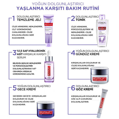 Loreal Paris Revitalift Dolgunlaştırıcı Temizleme Jeli 150ml - Hyaluronik Asit