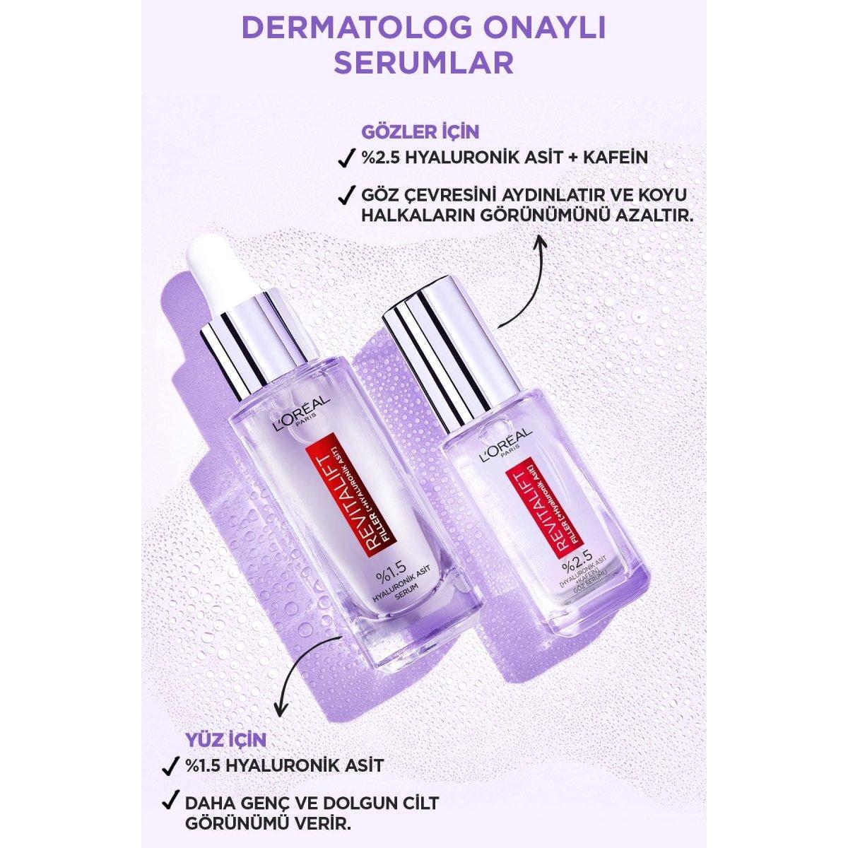 Loreal Paris Revitalift Filler Aydınlatıcı Göz Serumu 20ml