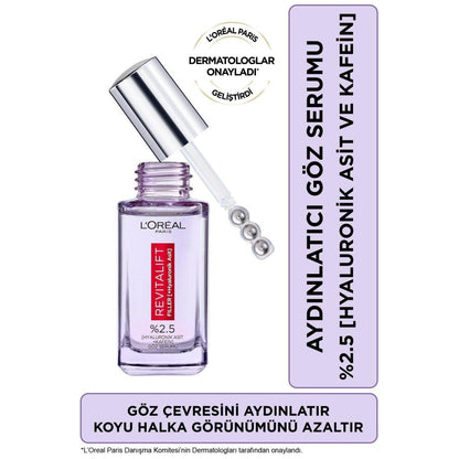 Loreal Paris Revitalift Filler Aydınlatıcı Göz Serumu 20ml