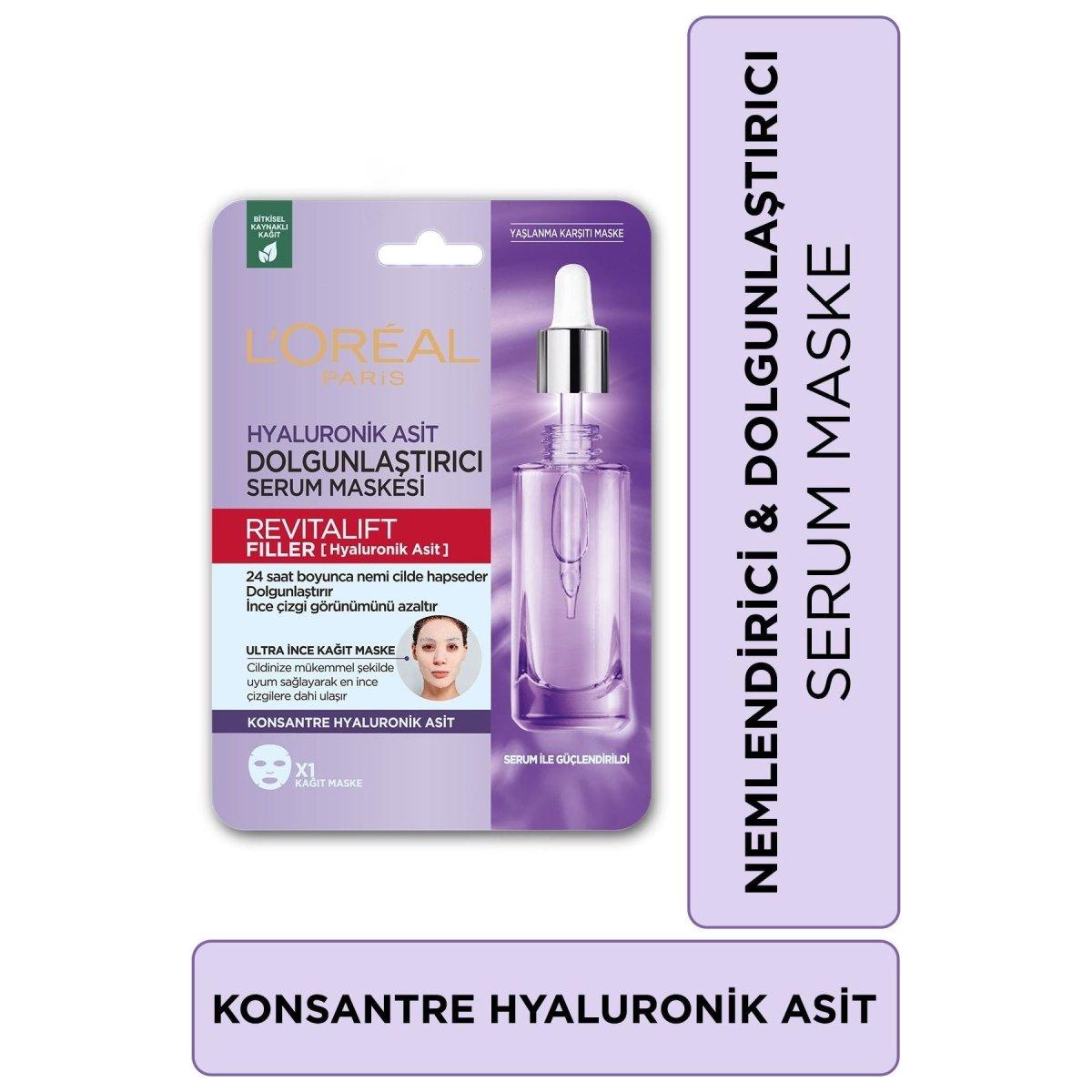 Loreal Paris Revitalift Filler Dolgunlaştırıcı Serum Maske