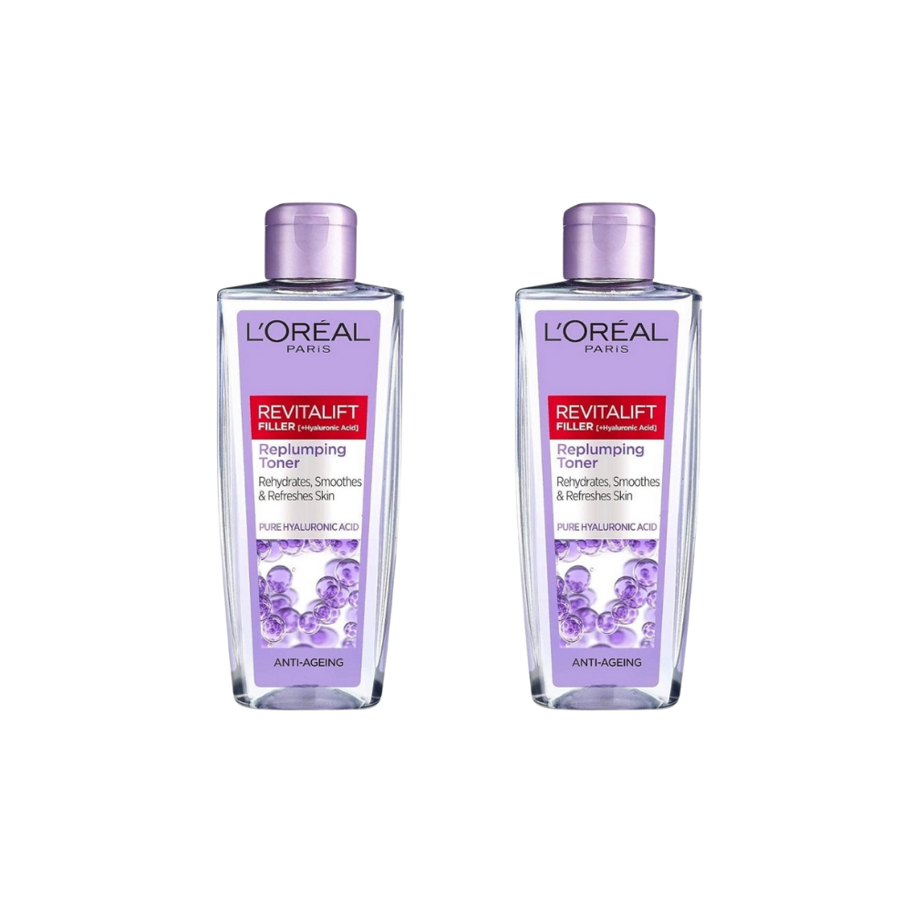 Loreal Paris Revitalift Filler Plumping Facial Tonic 200ml 2 Pack