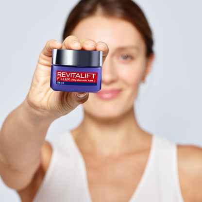Loreal Paris Revitalift Filler Yoğun Dolgunlaştırıcı Yaşlanma Karşıtı Gece Kremi 50ml - Hyaluronik Asit