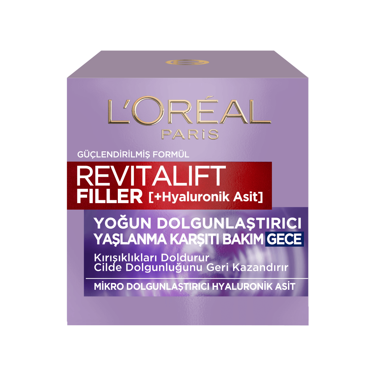 Loreal Paris Revitalift Filler Yoğun Dolgunlaştırıcı Yaşlanma Karşıtı Gece Kremi 50ml - Hyaluronik Asit