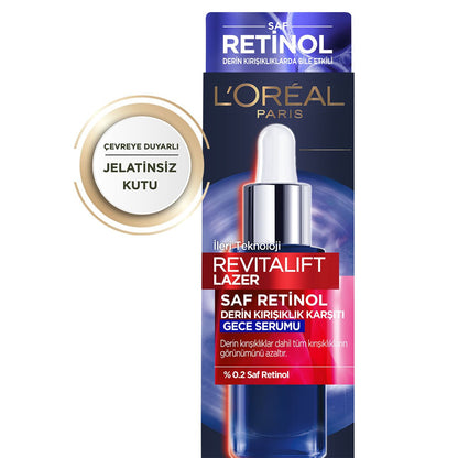 Loreal Paris Revitalift Lazer Saf Retinol Gece Serumu 30 ml
