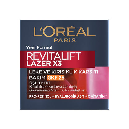 Loreal Paris Revitalift Lazer X3 Leke ve Yaşlanma Karşıtı Bakım GKF25