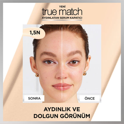 Loreal Paris True Match Aydınlatan Serum Kapatıcı - 1.5N 11 ml