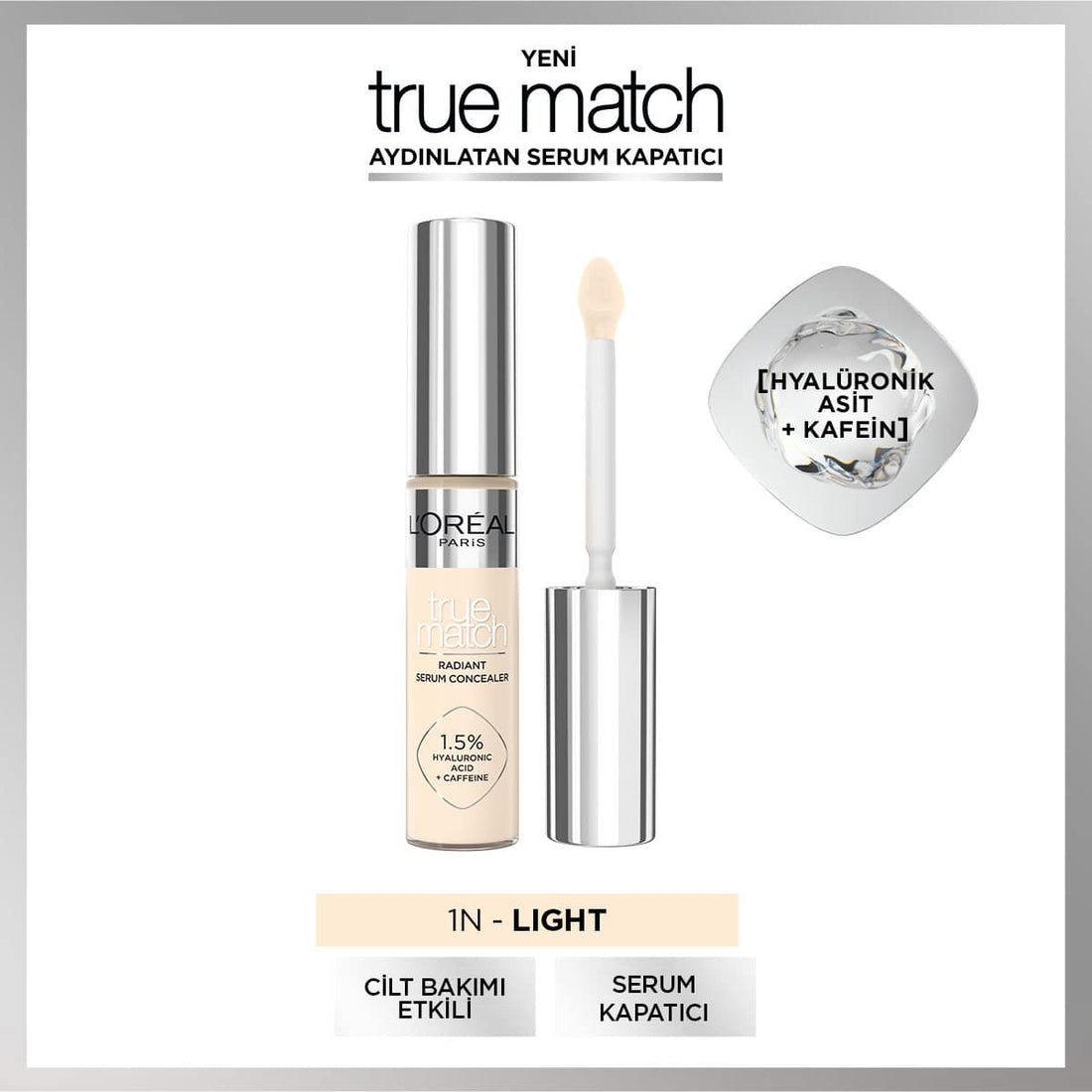 Loreal Paris True Match Aydınlatan Serum Kapatıcı - 1N 11 ml