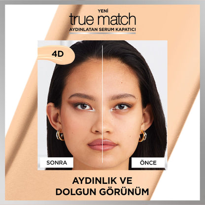 Loreal Paris True Match Aydınlatan Serum Kapatıcı - 4D Light Medium 11 ml