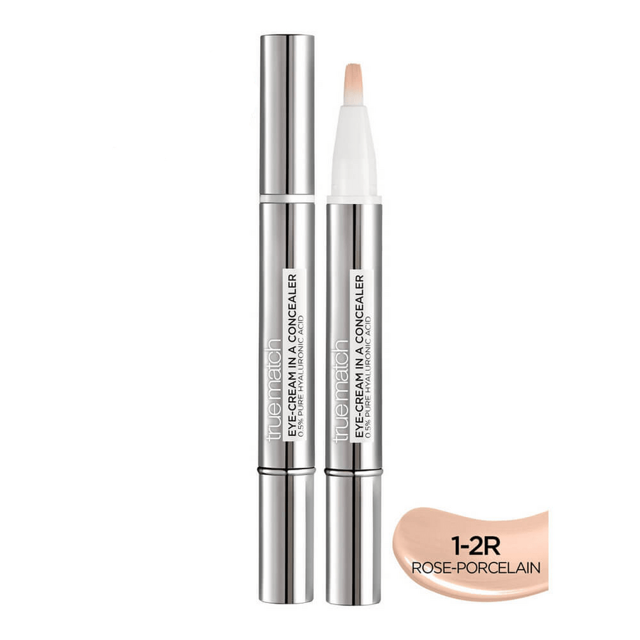 Loreal Paris True Match Concealer 2 in 1 With Eye Cream 1-2R