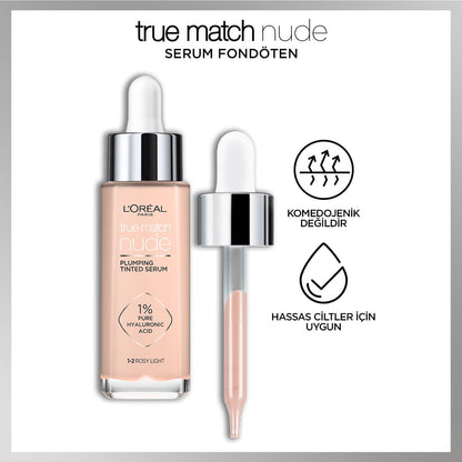 Loreal Paris True Match Nude Fondöten Serum 2-3 Light