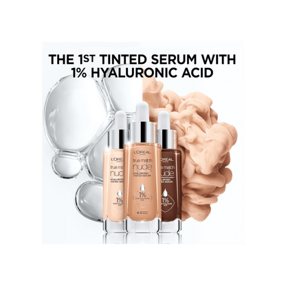 Loreal Paris True Match Nude Plumping Tinted Serum Foundation -0.5-2 Very Light