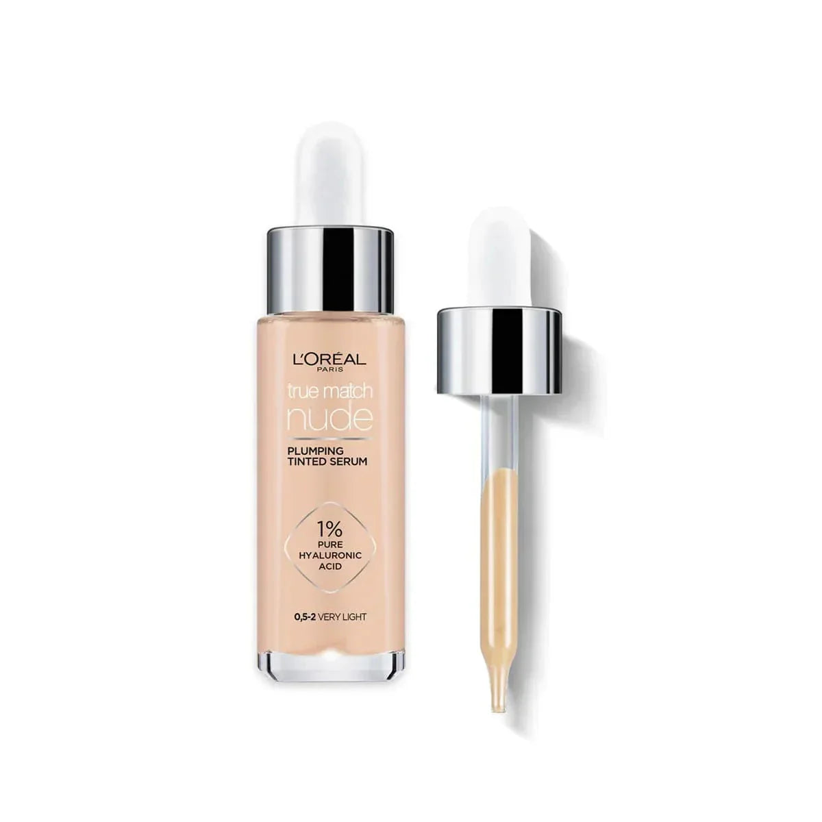 Loreal Paris True Match Nude Plumping Tinted Serum Foundation -0.5-2 Very Light