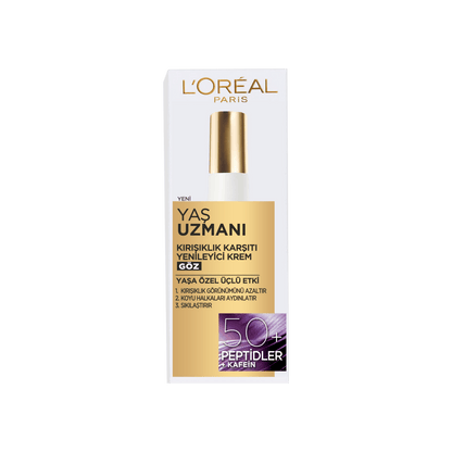 Loreal Paris Yaş Uzmanı 50+ Kırışıklık Karşıtı Yenileyici Göz Kremi
