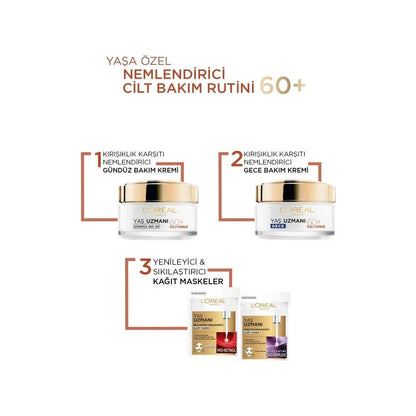 Loreal Paris Yaş Uzmanı 60+ Kırışıklık Karşıtı Besleyici Krem 50 ml