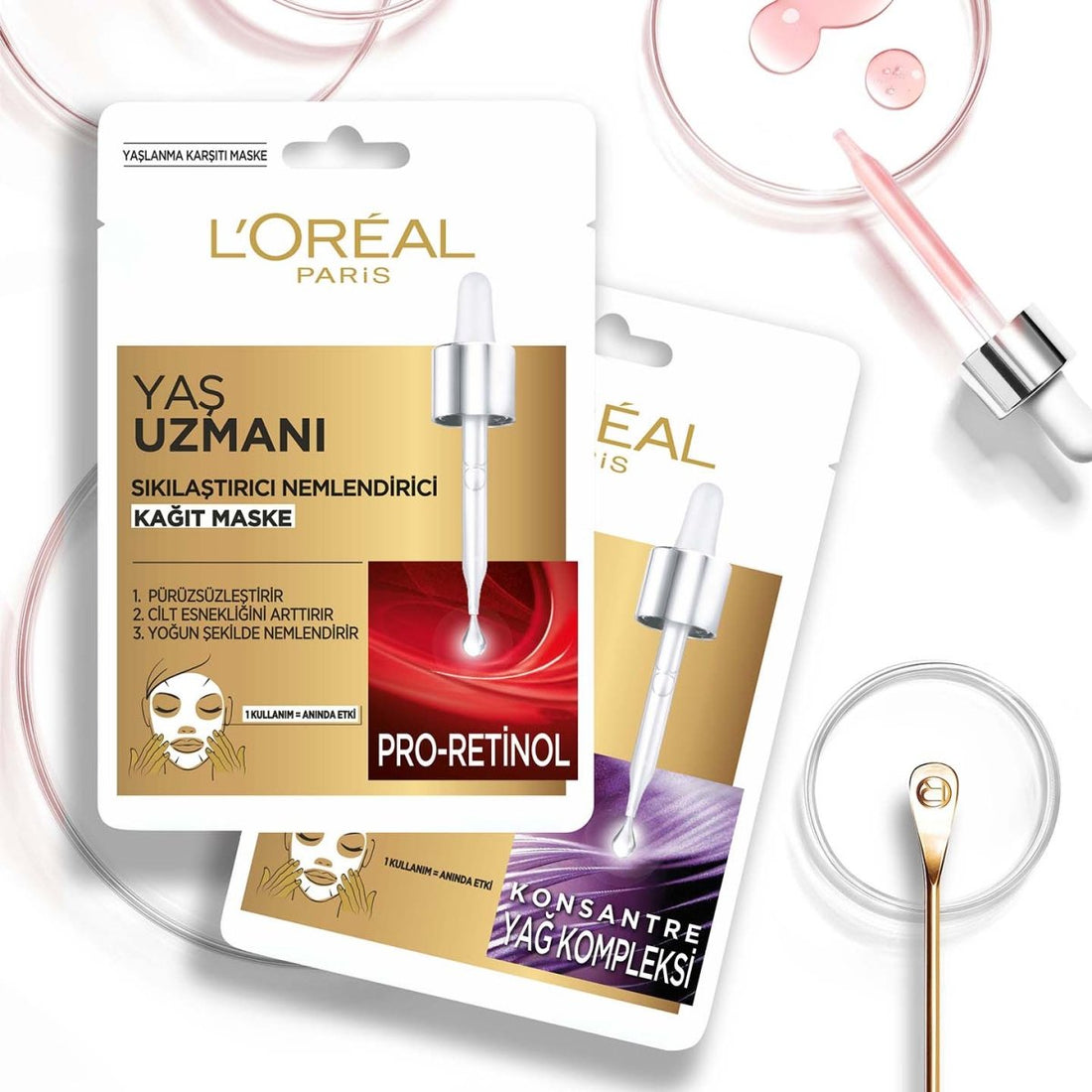 Loreal Paris Yaş Uzmanı Sıkılaştırıcı &amp; Nemlendirici Kağıt Maske