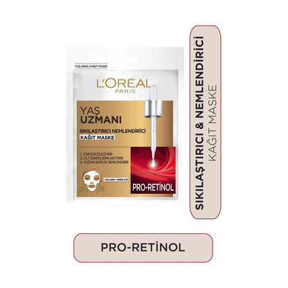 Loreal Paris Yaş Uzmanı Sıkılaştırıcı &amp; Nemlendirici Kağıt Maske