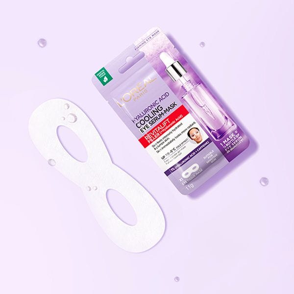 Loreal Revitalift Filler Cooling Hyaluronic Acid + Caffeine Eye Serum Serum Mask